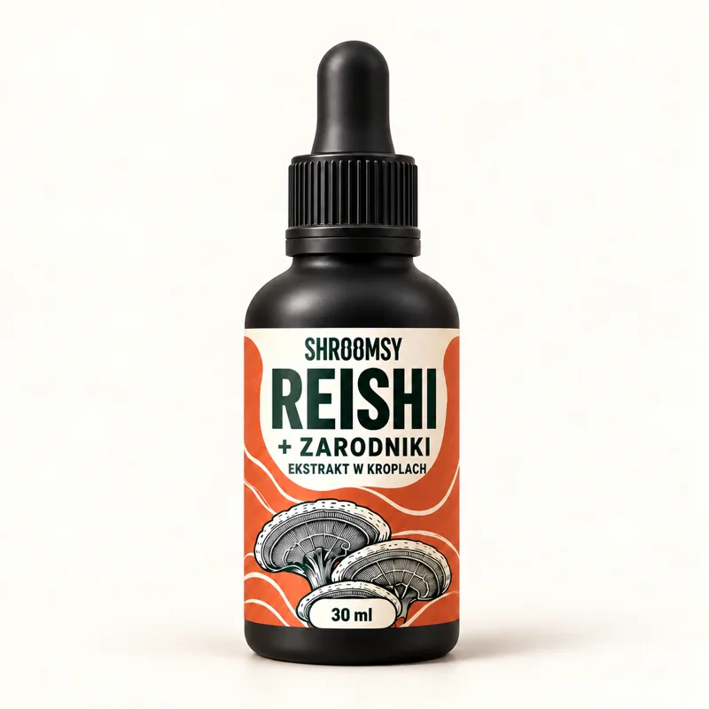 Reishi + zarodniki, ekstrakt w kroplach, 30 ml