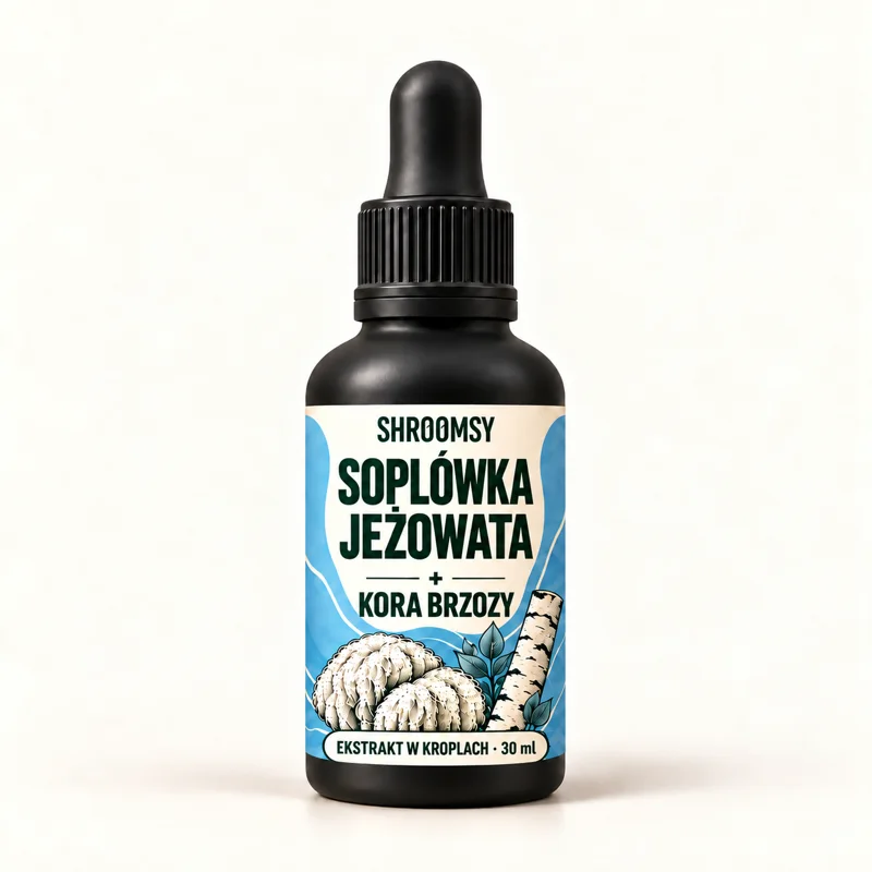 Soplówka jeżowata + kora brzozy, ekstrakt w kroplach, 30 ml